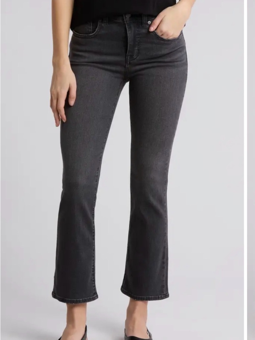 Madewell Charcoal black  Flare Jeans
